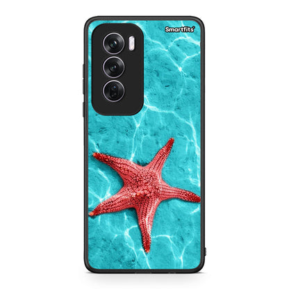 Oppo Reno12 Pro Red Starfish Θήκη από τη Smartfits με σχέδιο στο πίσω μέρος και μαύρο περίβλημα | Smartphone case with colorful back and black bezels by Smartfits