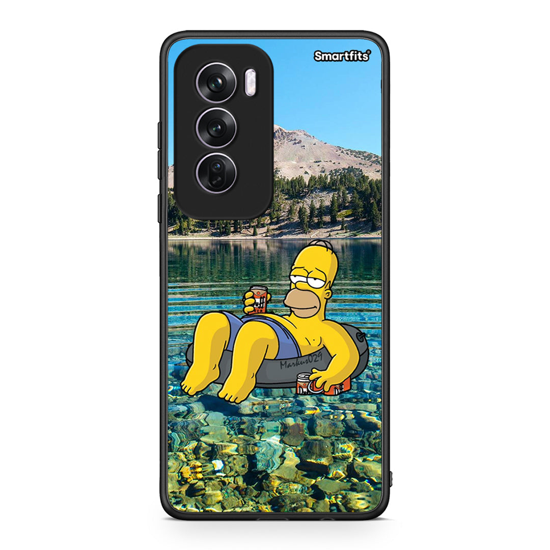 Oppo Reno12 Pro Summer Happiness Θήκη από τη Smartfits με σχέδιο στο πίσω μέρος και μαύρο περίβλημα | Smartphone case with colorful back and black bezels by Smartfits