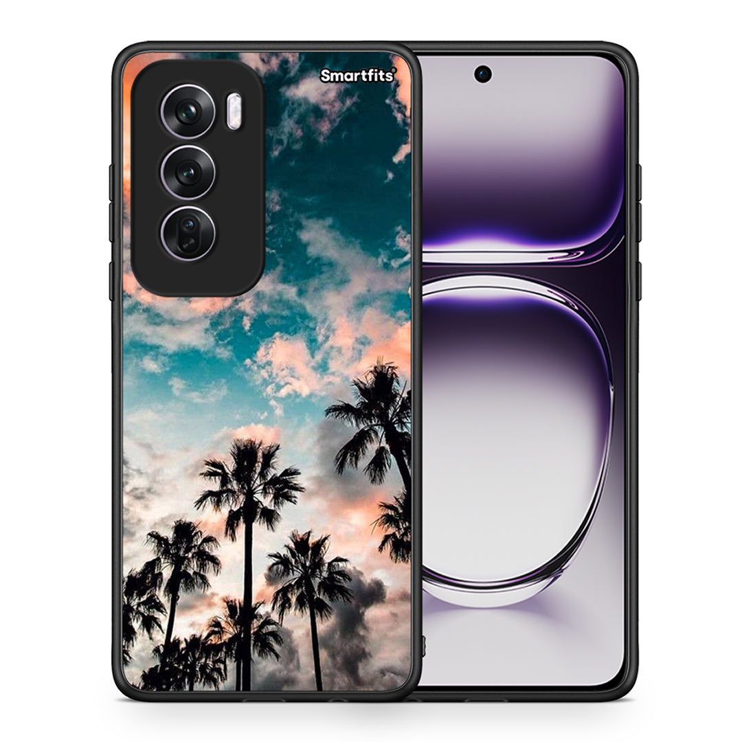 Θήκη Oppo Reno12 Pro Sky Summer από τη Smartfits με σχέδιο στο πίσω μέρος και μαύρο περίβλημα | Oppo Reno12 Pro Sky Summer case with colorful back and black bezels