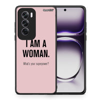 Thumbnail for Θήκη Oppo Reno12 Pro Superpower Woman από τη Smartfits με σχέδιο στο πίσω μέρος και μαύρο περίβλημα | Oppo Reno12 Pro Superpower Woman case with colorful back and black bezels