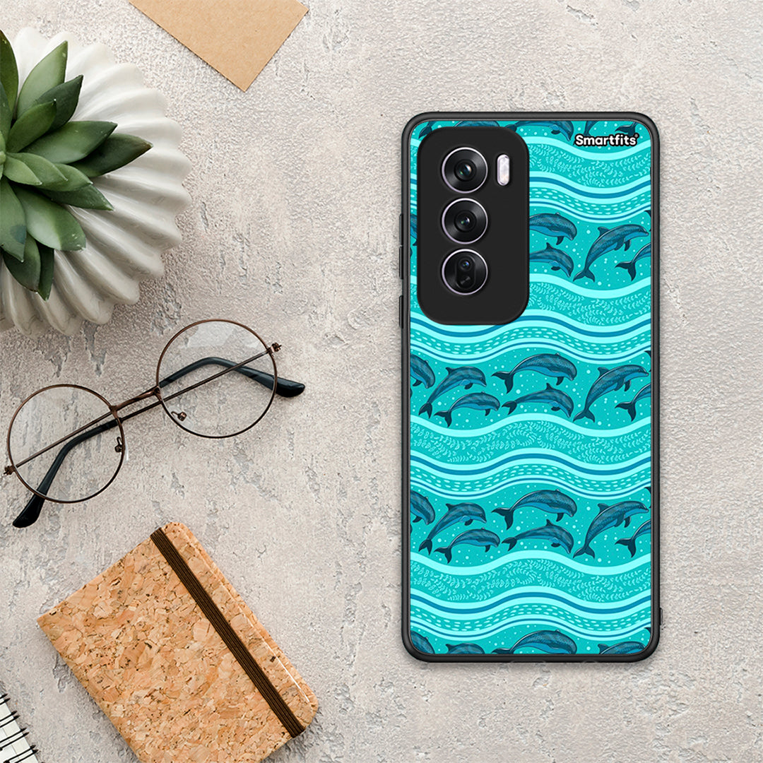Swimming Dolphins - Oppo Reno12 Pro θήκη