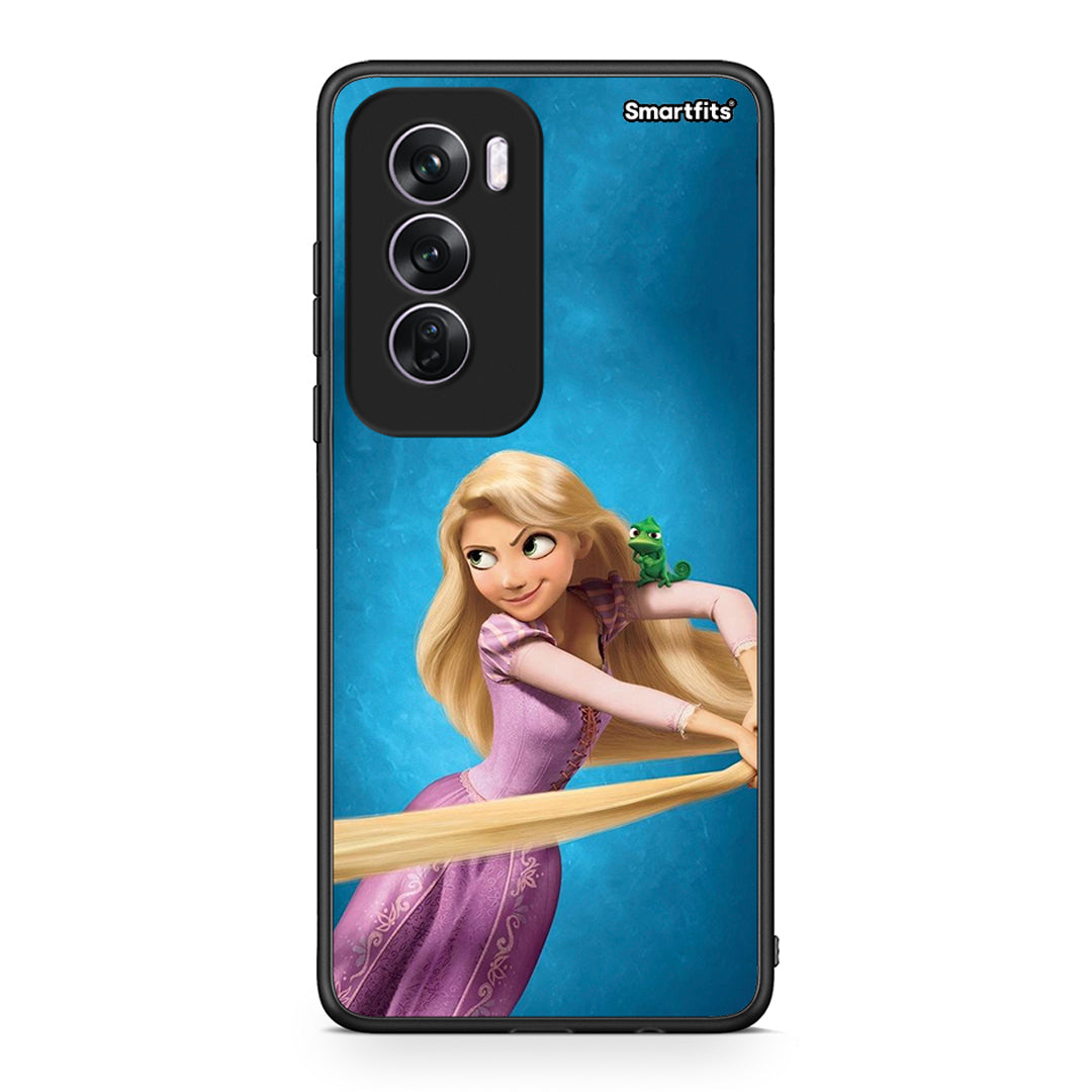 Oppo Reno12 Pro Tangled 2 Θήκη Αγίου Βαλεντίνου από τη Smartfits με σχέδιο στο πίσω μέρος και μαύρο περίβλημα | Smartphone case with colorful back and black bezels by Smartfits