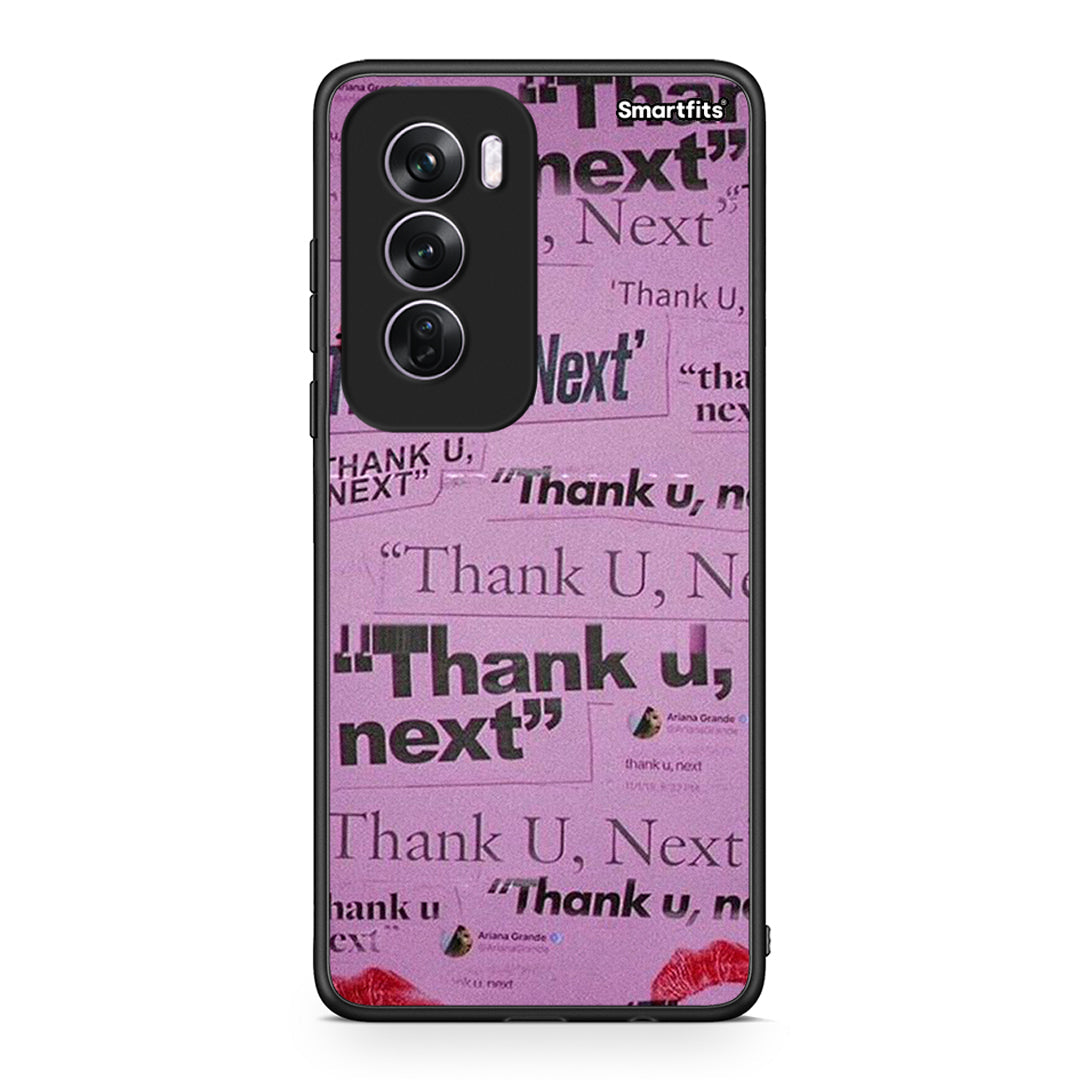 Oppo Reno12 Pro Thank You Next Θήκη Αγίου Βαλεντίνου από τη Smartfits με σχέδιο στο πίσω μέρος και μαύρο περίβλημα | Smartphone case with colorful back and black bezels by Smartfits