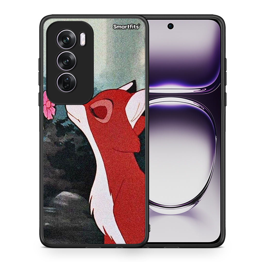 Θήκη Oppo Reno12 Pro Tod And Vixey Love 2 από τη Smartfits με σχέδιο στο πίσω μέρος και μαύρο περίβλημα | Oppo Reno12 Pro Tod And Vixey Love 2 case with colorful back and black bezels