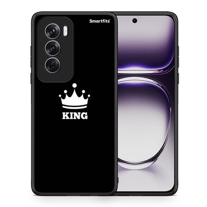Θήκη Oppo Reno12 Pro King Valentine από τη Smartfits με σχέδιο στο πίσω μέρος και μαύρο περίβλημα | Oppo Reno12 Pro King Valentine case with colorful back and black bezels