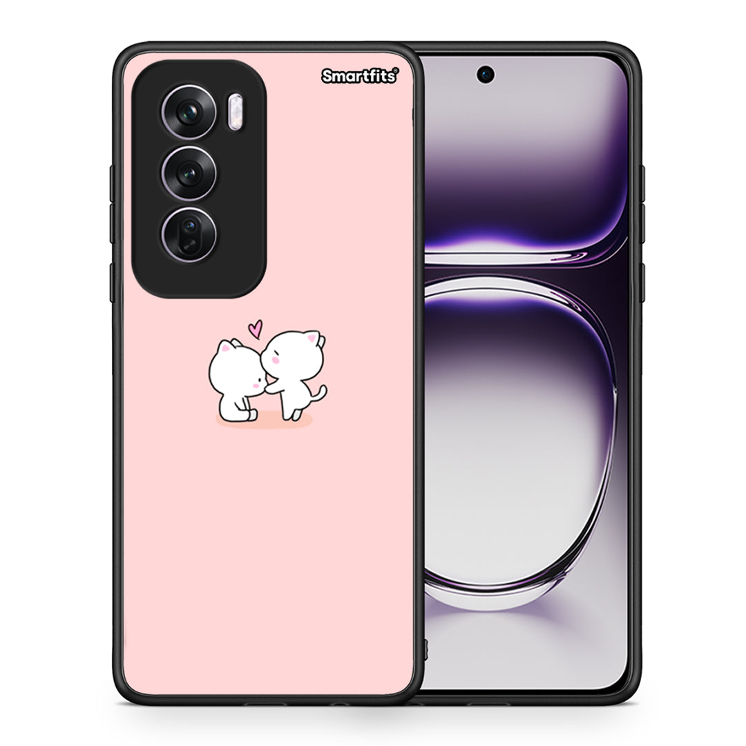 Θήκη Oppo Reno12 Pro Love Valentine από τη Smartfits με σχέδιο στο πίσω μέρος και μαύρο περίβλημα | Oppo Reno12 Pro Love Valentine case with colorful back and black bezels