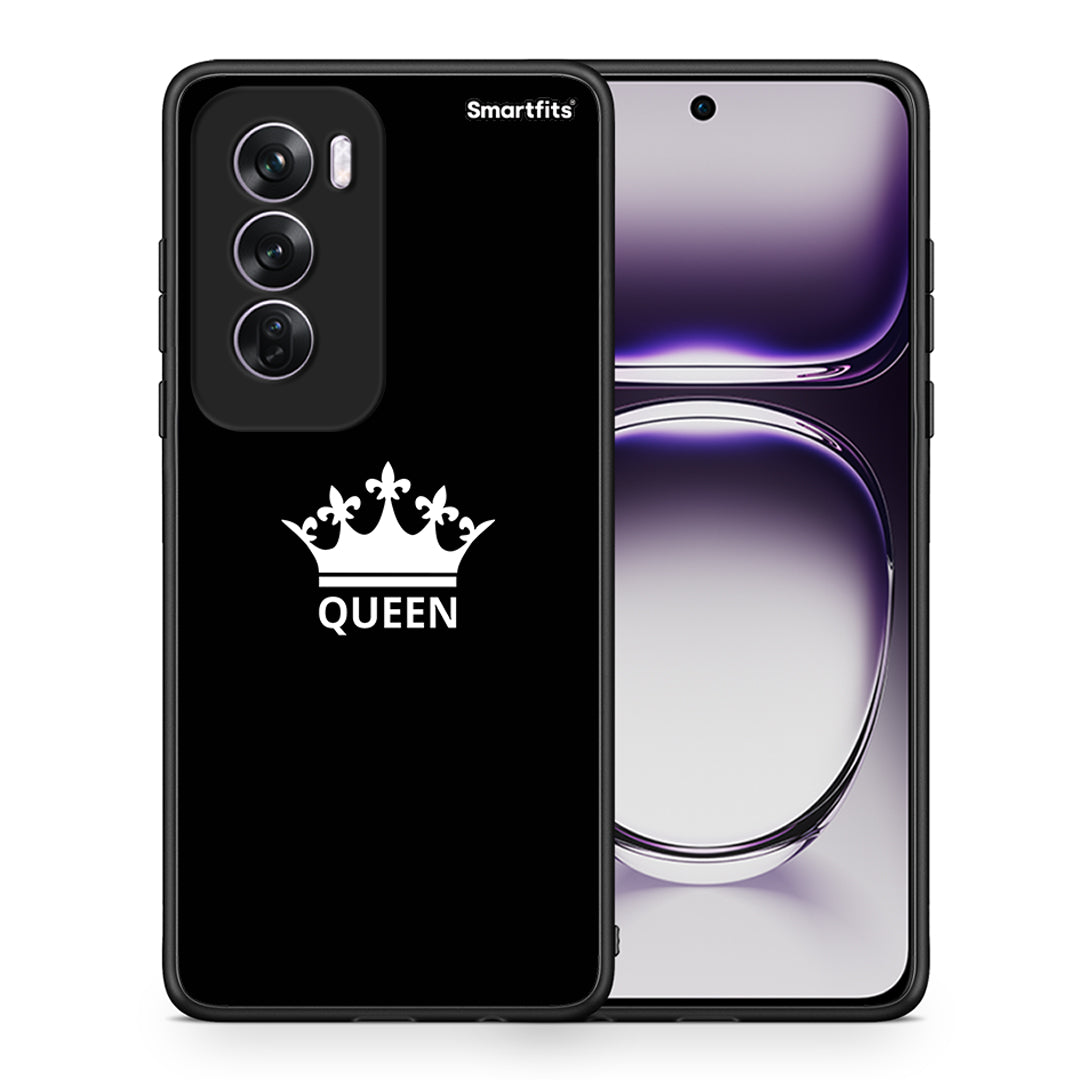 Θήκη Oppo Reno12 Pro Queen Valentine από τη Smartfits με σχέδιο στο πίσω μέρος και μαύρο περίβλημα | Oppo Reno12 Pro Queen Valentine case with colorful back and black bezels