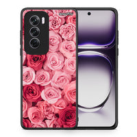 Thumbnail for Θήκη Oppo Reno12 Pro RoseGarden Valentine από τη Smartfits με σχέδιο στο πίσω μέρος και μαύρο περίβλημα | Oppo Reno12 Pro RoseGarden Valentine case with colorful back and black bezels