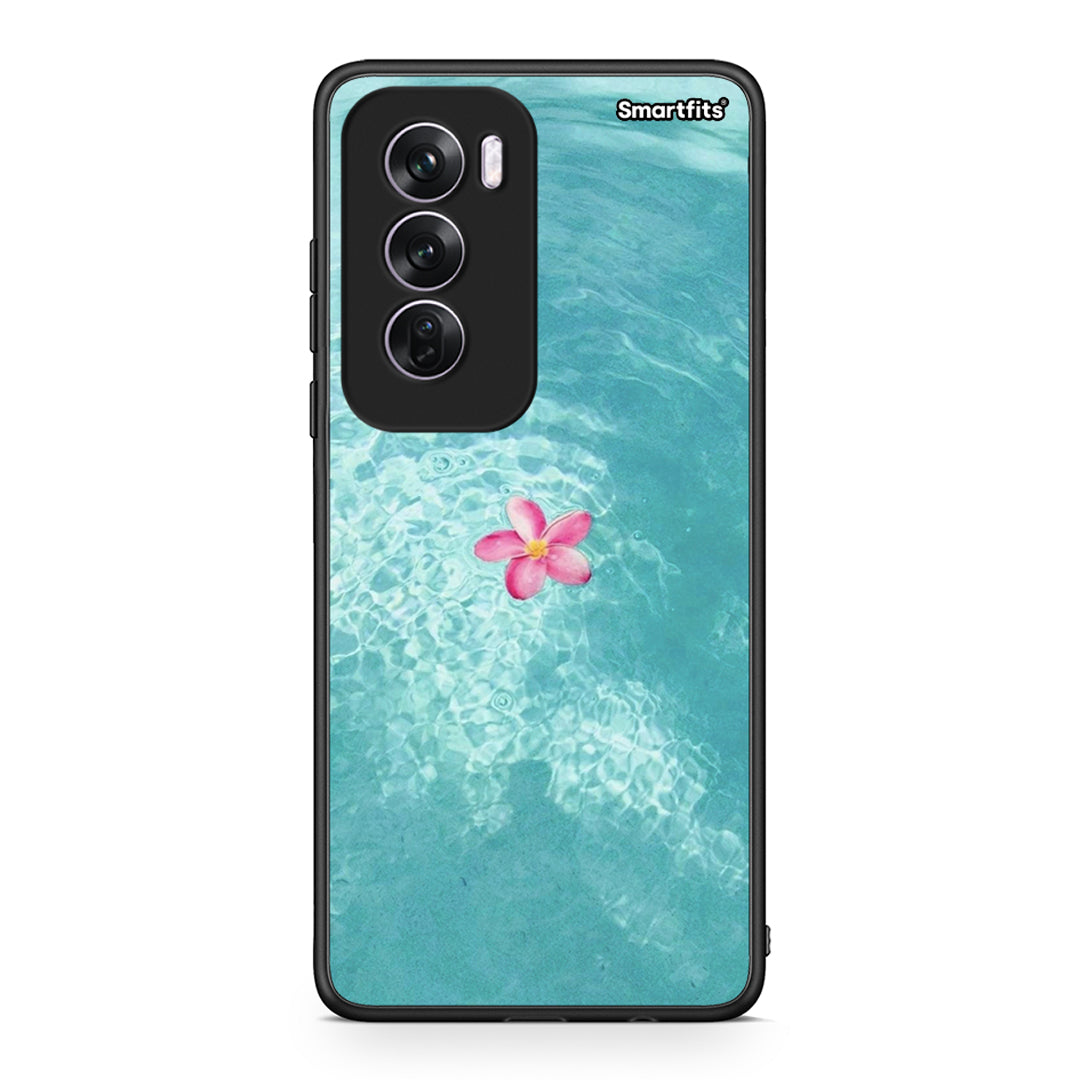 Oppo Reno12 Pro Water Flower Θήκη από τη Smartfits με σχέδιο στο πίσω μέρος και μαύρο περίβλημα | Smartphone case with colorful back and black bezels by Smartfits