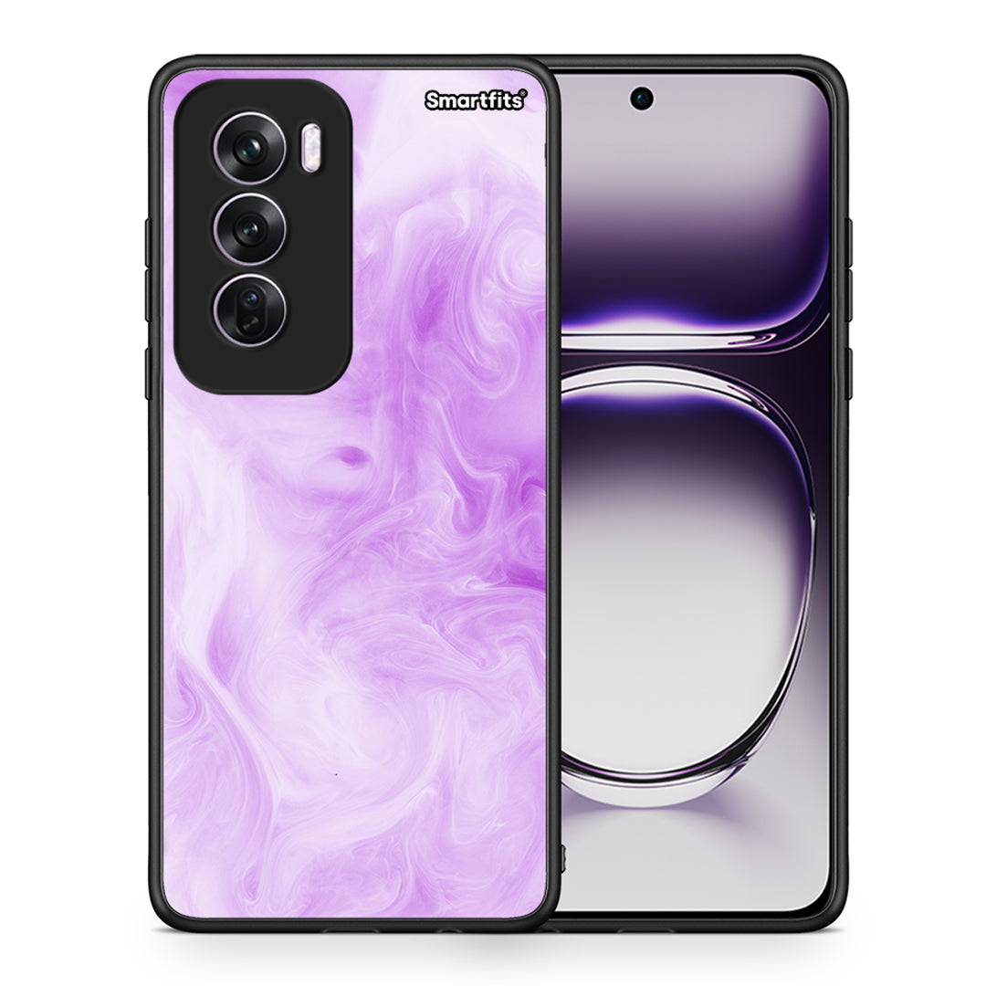 Θήκη Oppo Reno12 Pro Lavender Watercolor από τη Smartfits με σχέδιο στο πίσω μέρος και μαύρο περίβλημα | Oppo Reno12 Pro Lavender Watercolor case with colorful back and black bezels