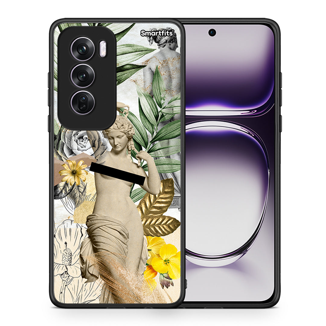 Θήκη Oppo Reno12 Pro Woman Statue από τη Smartfits με σχέδιο στο πίσω μέρος και μαύρο περίβλημα | Oppo Reno12 Pro Woman Statue case with colorful back and black bezels