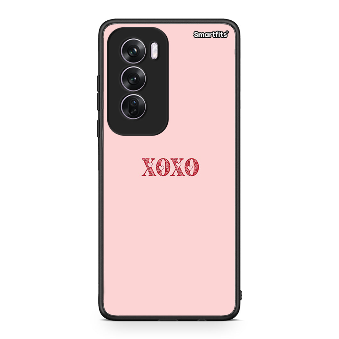 Oppo Reno12 Pro XOXO Love θήκη από τη Smartfits με σχέδιο στο πίσω μέρος και μαύρο περίβλημα | Smartphone case with colorful back and black bezels by Smartfits