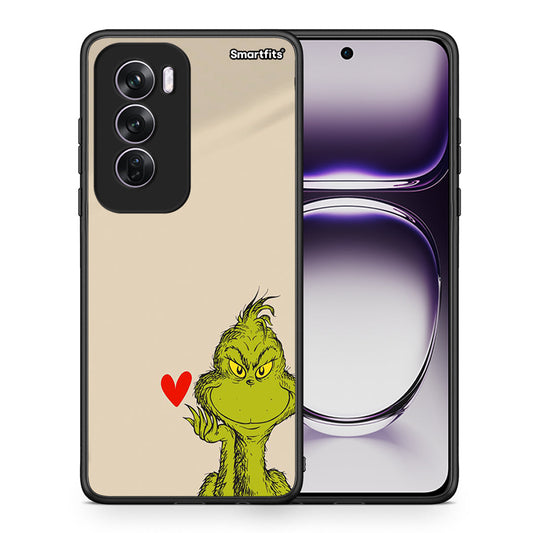Θήκη Oppo Reno12 Pro Xmas Grinch από τη Smartfits με σχέδιο στο πίσω μέρος και μαύρο περίβλημα | Oppo Reno12 Pro Xmas Grinch case with colorful back and black bezels