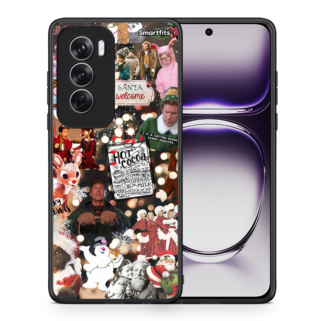Θήκη Oppo Reno12 Pro Xmas Movies από τη Smartfits με σχέδιο στο πίσω μέρος και μαύρο περίβλημα | Oppo Reno12 Pro Xmas Movies case with colorful back and black bezels