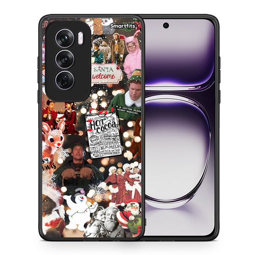 Θήκη Oppo Reno12 Pro Xmas Movies από τη Smartfits με σχέδιο στο πίσω μέρος και μαύρο περίβλημα | Oppo Reno12 Pro Xmas Movies case with colorful back and black bezels