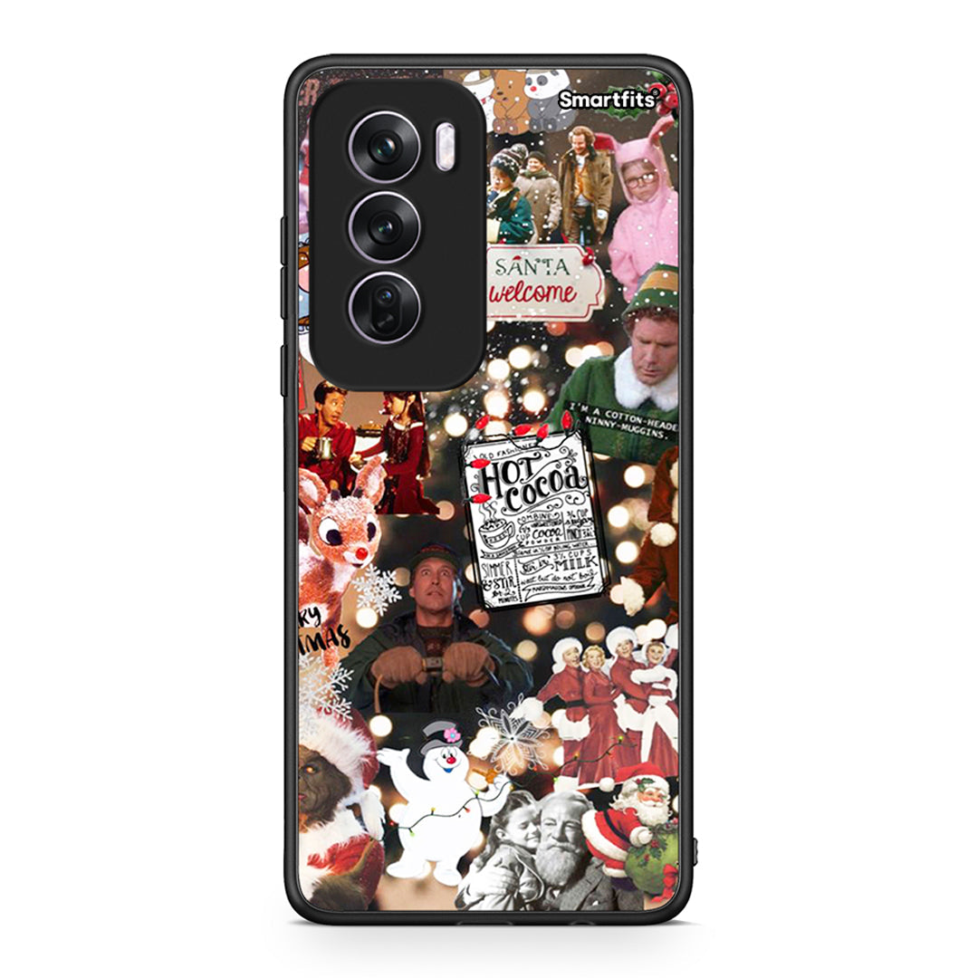Oppo Reno12 Pro Xmas Movies θήκη από τη Smartfits με σχέδιο στο πίσω μέρος και μαύρο περίβλημα | Smartphone case with colorful back and black bezels by Smartfits