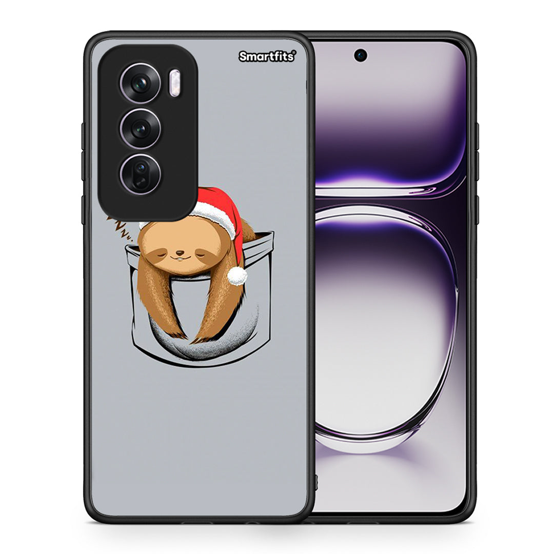 Θήκη Oppo Reno12 Pro Xmas Zzzz από τη Smartfits με σχέδιο στο πίσω μέρος και μαύρο περίβλημα | Oppo Reno12 Pro Xmas Zzzz case with colorful back and black bezels