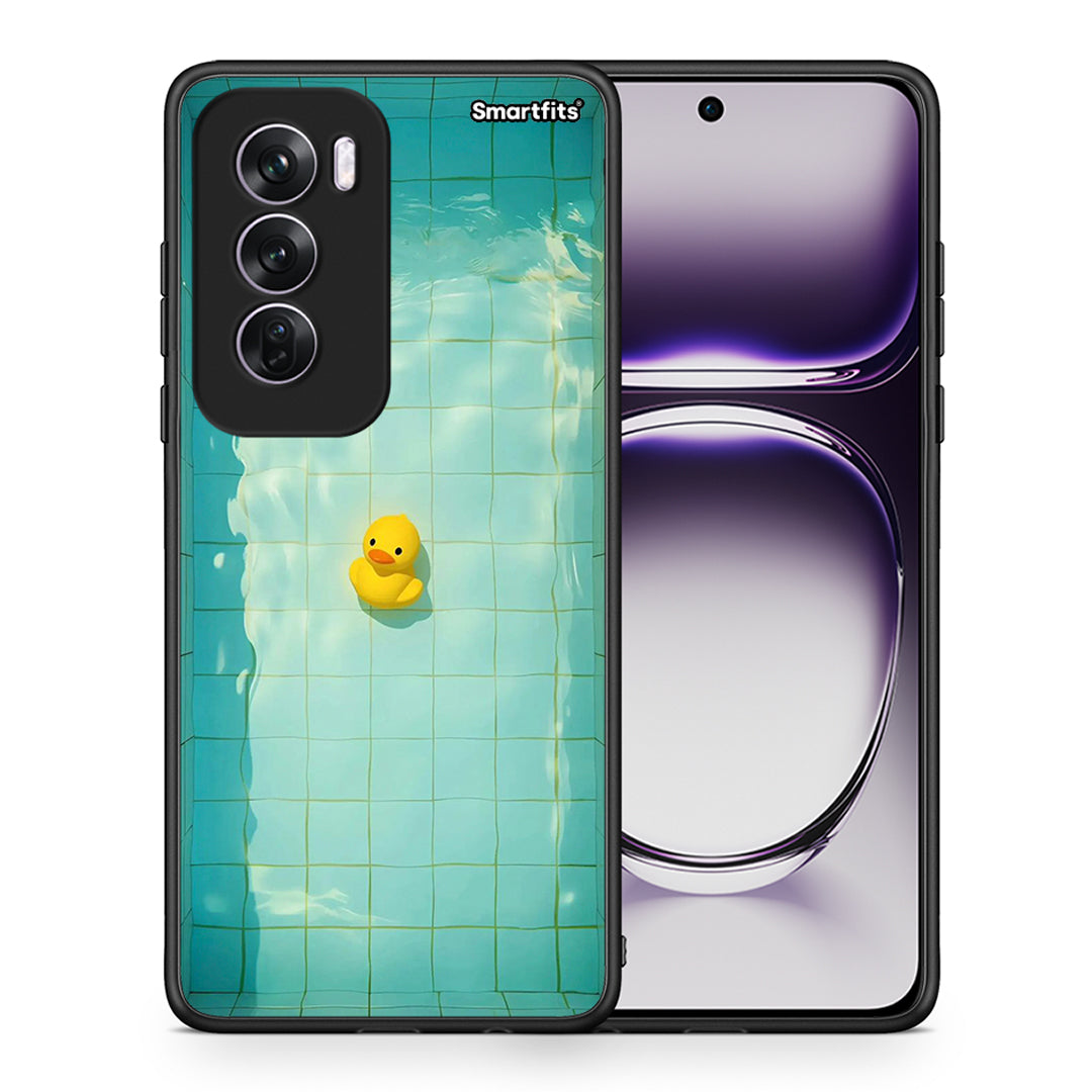 Θήκη Oppo Reno12 Pro Yellow Duck από τη Smartfits με σχέδιο στο πίσω μέρος και μαύρο περίβλημα | Oppo Reno12 Pro Yellow Duck case with colorful back and black bezels