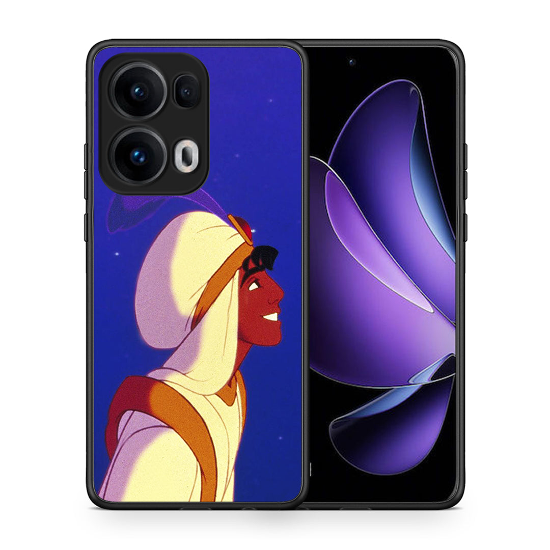 Θήκη Oppo Reno13 Pro Alladin And Jasmine Love 1 από τη Smartfits με σχέδιο στο πίσω μέρος και μαύρο περίβλημα | Oppo Reno13 Pro Alladin And Jasmine Love 1 case with colorful back and black bezels