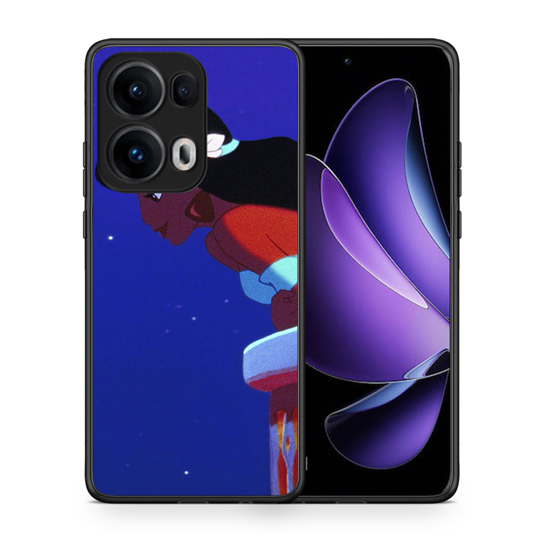 Θήκη Oppo Reno13 Pro Alladin And Jasmine Love 2 από τη Smartfits με σχέδιο στο πίσω μέρος και μαύρο περίβλημα | Oppo Reno13 Pro Alladin And Jasmine Love 2 case with colorful back and black bezels