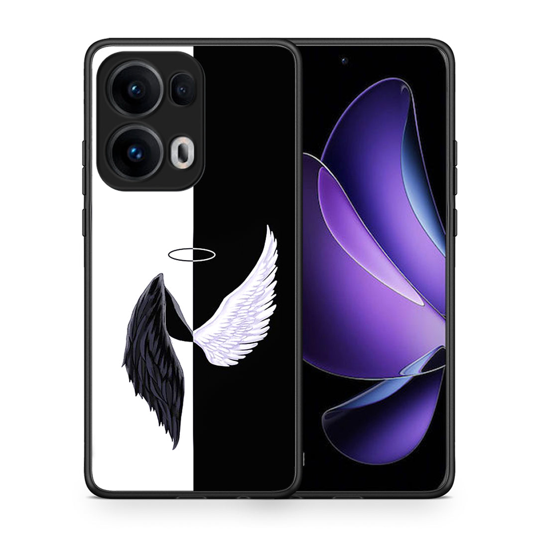 Θήκη Oppo Reno13 Pro Angels Demons από τη Smartfits με σχέδιο στο πίσω μέρος και μαύρο περίβλημα | Oppo Reno13 Pro Angels Demons case with colorful back and black bezels