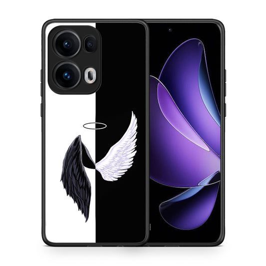 Θήκη Oppo Reno13 Pro Angels Demons από τη Smartfits με σχέδιο στο πίσω μέρος και μαύρο περίβλημα | Oppo Reno13 Pro Angels Demons case with colorful back and black bezels