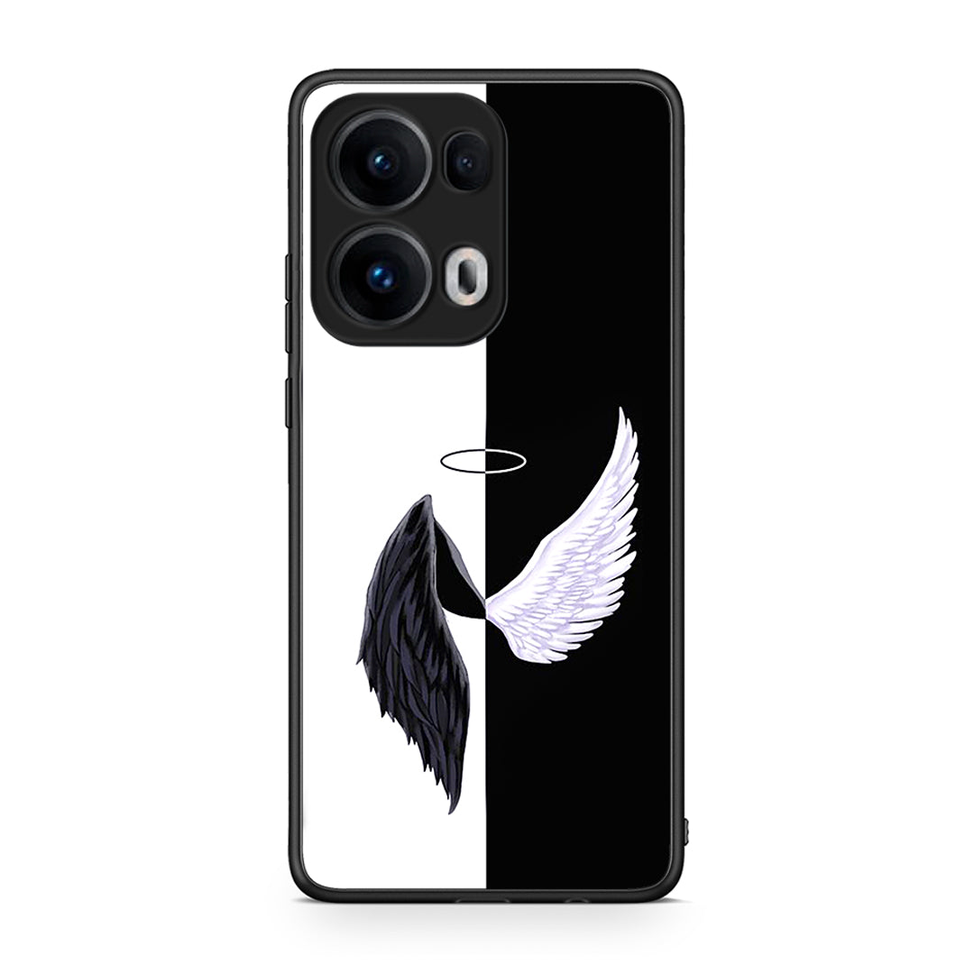 Oppo Reno13 Pro Angels Demons θήκη από τη Smartfits με σχέδιο στο πίσω μέρος και μαύρο περίβλημα | Smartphone case with colorful back and black bezels by Smartfits