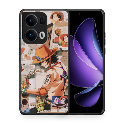 Θήκη Oppo Reno13 Pro Anime Collage από τη Smartfits με σχέδιο στο πίσω μέρος και μαύρο περίβλημα | Oppo Reno13 Pro Anime Collage case with colorful back and black bezels