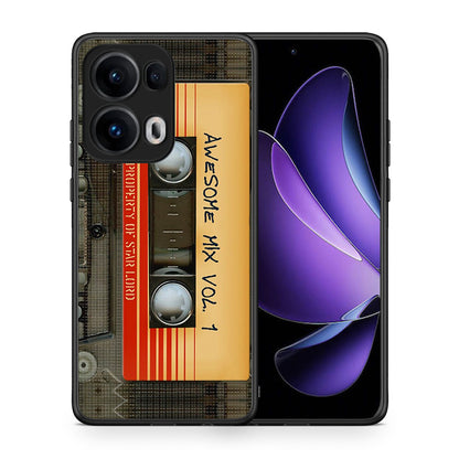 Θήκη Oppo Reno13 Pro Awesome Mix από τη Smartfits με σχέδιο στο πίσω μέρος και μαύρο περίβλημα | Oppo Reno13 Pro Awesome Mix case with colorful back and black bezels