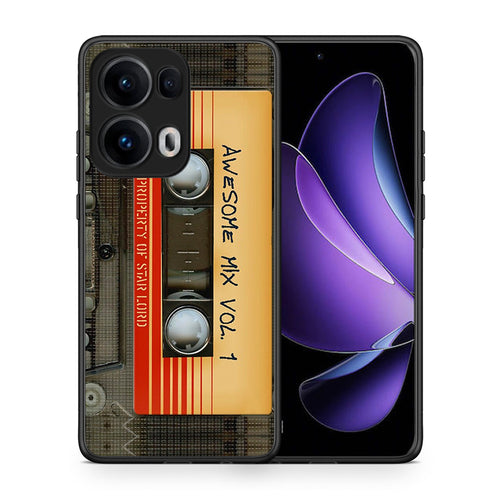 Θήκη Oppo Reno13 Pro Awesome Mix από τη Smartfits με σχέδιο στο πίσω μέρος και μαύρο περίβλημα | Oppo Reno13 Pro Awesome Mix case with colorful back and black bezels