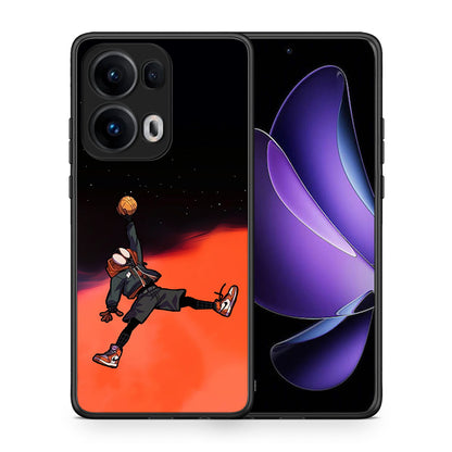 Θήκη Oppo Reno13 Pro Basketball Hero από τη Smartfits με σχέδιο στο πίσω μέρος και μαύρο περίβλημα | Oppo Reno13 Pro Basketball Hero case with colorful back and black bezels