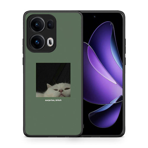 Θήκη Oppo Reno13 Pro Bitch Surprise από τη Smartfits με σχέδιο στο πίσω μέρος και μαύρο περίβλημα | Oppo Reno13 Pro Bitch Surprise case with colorful back and black bezels