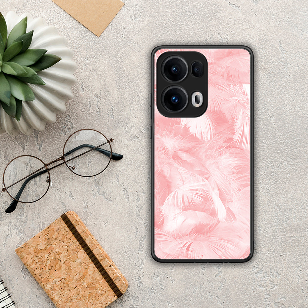 Boho Pink Feather - Oppo Reno13 Pro θήκη