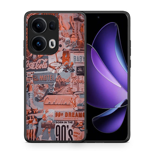 Θήκη Oppo Reno13 Pro Born In 90s από τη Smartfits με σχέδιο στο πίσω μέρος και μαύρο περίβλημα | Oppo Reno13 Pro Born In 90s case with colorful back and black bezels