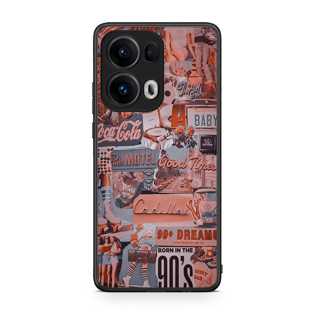 Oppo Reno13 Pro Born In 90s θήκη από τη Smartfits με σχέδιο στο πίσω μέρος και μαύρο περίβλημα | Smartphone case with colorful back and black bezels by Smartfits