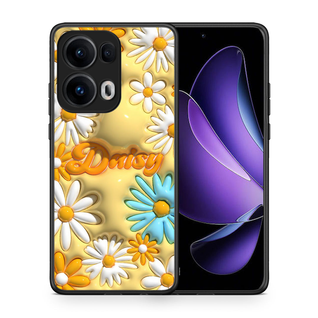 Θήκη Oppo Reno13 Pro Bubble Daisies από τη Smartfits με σχέδιο στο πίσω μέρος και μαύρο περίβλημα | Oppo Reno13 Pro Bubble Daisies case with colorful back and black bezels