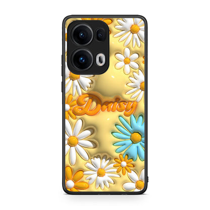 Oppo Reno13 Pro Bubble Daisies θήκη από τη Smartfits με σχέδιο στο πίσω μέρος και μαύρο περίβλημα | Smartphone case with colorful back and black bezels by Smartfits