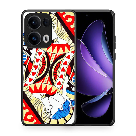 Θήκη Oppo Reno13 Pro Card Love από τη Smartfits με σχέδιο στο πίσω μέρος και μαύρο περίβλημα | Oppo Reno13 Pro Card Love case with colorful back and black bezels