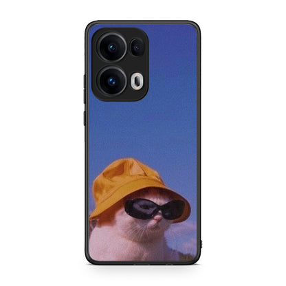 Oppo Reno13 Pro Cat Diva θήκη από τη Smartfits με σχέδιο στο πίσω μέρος και μαύρο περίβλημα | Smartphone case with colorful back and black bezels by Smartfits