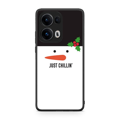 Oppo Reno13 Pro Christmas Chillin θήκη από τη Smartfits με σχέδιο στο πίσω μέρος και μαύρο περίβλημα | Smartphone case with colorful back and black bezels by Smartfits