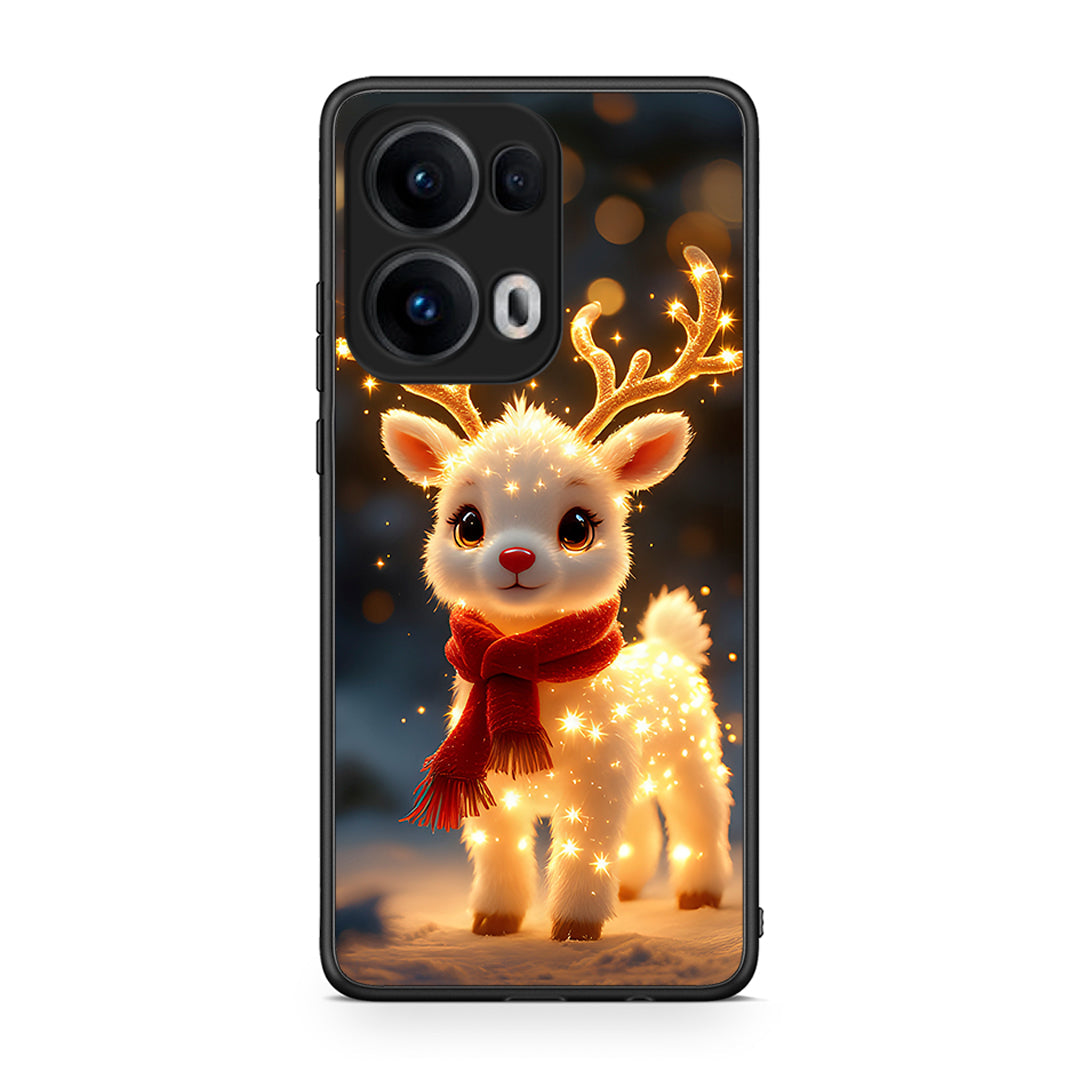 Oppo Reno13 Pro Christmas Cutie θήκη από τη Smartfits με σχέδιο στο πίσω μέρος και μαύρο περίβλημα | Smartphone case with colorful back and black bezels by Smartfits