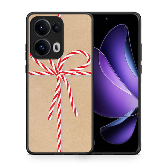 Θήκη Oppo Reno13 Pro Christmas Gift από τη Smartfits με σχέδιο στο πίσω μέρος και μαύρο περίβλημα | Oppo Reno13 Pro Christmas Gift case with colorful back and black bezels