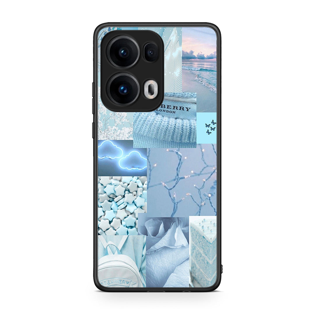 Oppo Reno13 Pro Ciel Aesthetic Collage θήκη από τη Smartfits με σχέδιο στο πίσω μέρος και μαύρο περίβλημα | Smartphone case with colorful back and black bezels by Smartfits