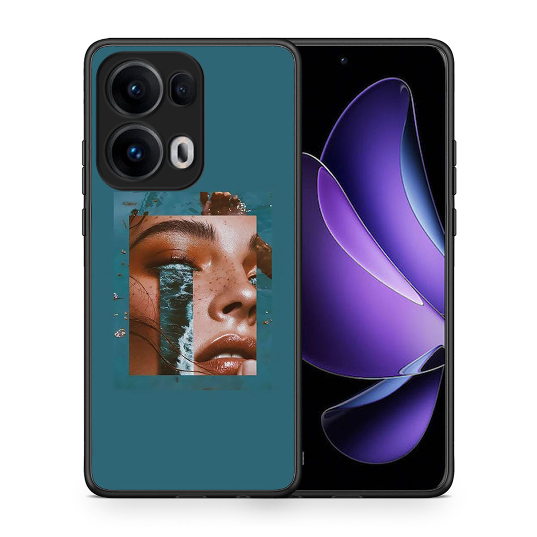 Θήκη Oppo Reno13 Pro Cry An Ocean από τη Smartfits με σχέδιο στο πίσω μέρος και μαύρο περίβλημα | Oppo Reno13 Pro Cry An Ocean case with colorful back and black bezels