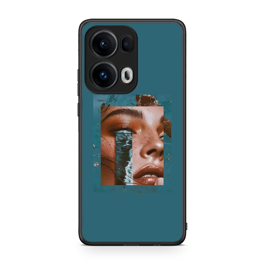 Oppo Reno13 Pro Cry An Ocean θήκη από τη Smartfits με σχέδιο στο πίσω μέρος και μαύρο περίβλημα | Smartphone case with colorful back and black bezels by Smartfits