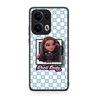 Oppo Reno13 Pro Devil Baby Θήκη Αγίου Βαλεντίνου από τη Smartfits με σχέδιο στο πίσω μέρος και μαύρο περίβλημα | Smartphone case with colorful back and black bezels by Smartfits