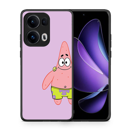 Θήκη Oppo Reno13 Pro Friends Patrick από τη Smartfits με σχέδιο στο πίσω μέρος και μαύρο περίβλημα | Oppo Reno13 Pro Friends Patrick case with colorful back and black bezels