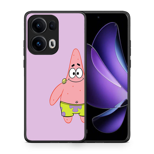 Θήκη Oppo Reno13 Pro Friends Patrick από τη Smartfits με σχέδιο στο πίσω μέρος και μαύρο περίβλημα | Oppo Reno13 Pro Friends Patrick case with colorful back and black bezels