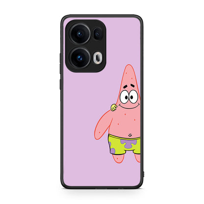 Oppo Reno13 Pro Friends Patrick θήκη από τη Smartfits με σχέδιο στο πίσω μέρος και μαύρο περίβλημα | Smartphone case with colorful back and black bezels by Smartfits