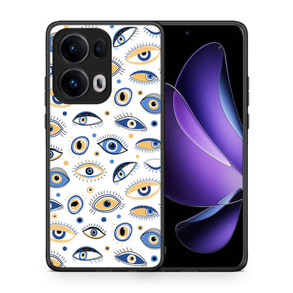 Θήκη Oppo Reno13 Pro Ftou Ftou από τη Smartfits με σχέδιο στο πίσω μέρος και μαύρο περίβλημα | Oppo Reno13 Pro Ftou Ftou case with colorful back and black bezels